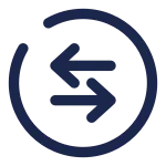 Round Sort Horizontal SVG Icon